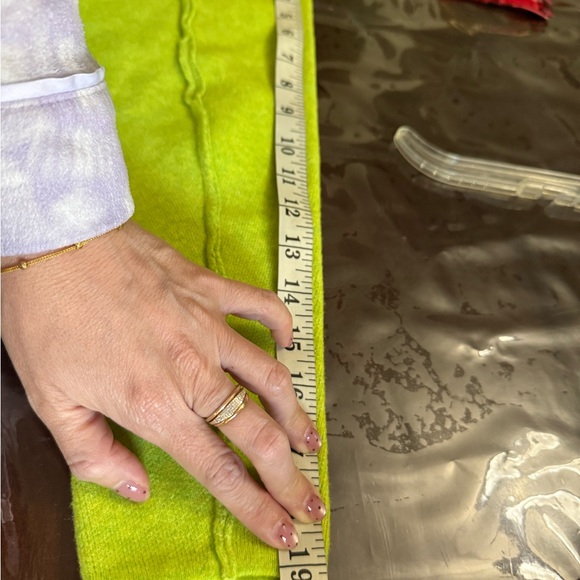 Zara Women’s Lime Green Knit Midi Dress Size M - Picture 9 of 9